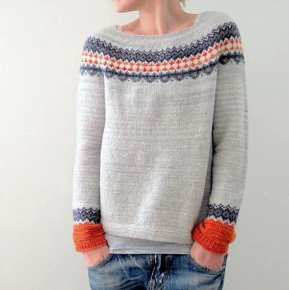 Andrea | Women's Knit Nordic Oversized Sweater