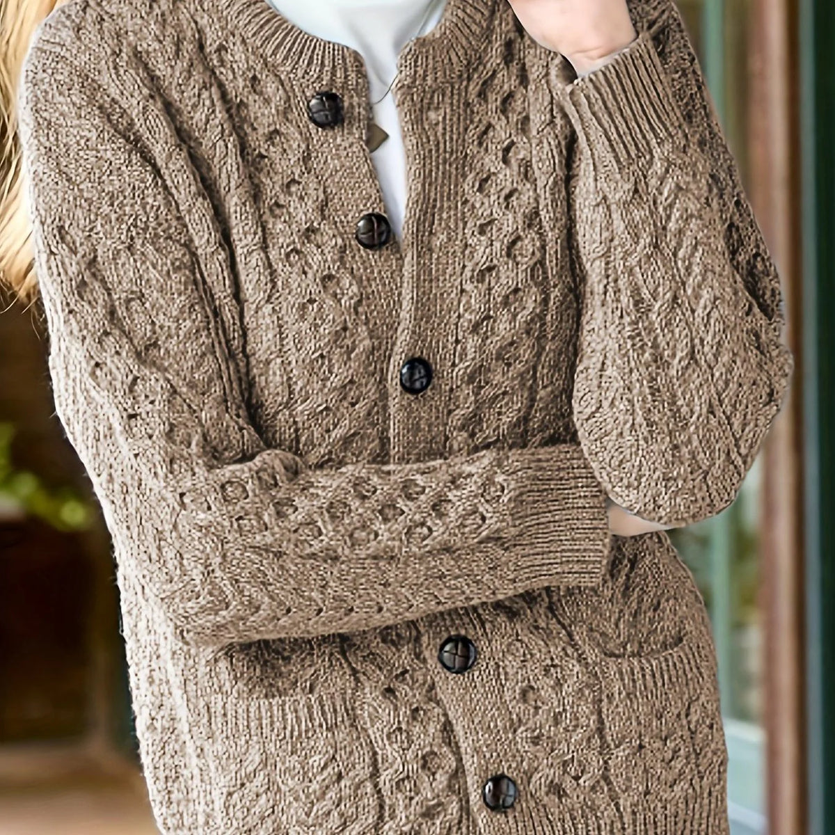 Ava | Women's Knit Button-Down Cardigan