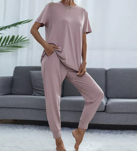 Clarice | Women's Cotton Oversized Long Sleeve Loungewear Set