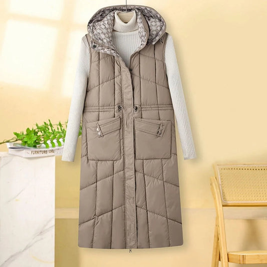 Ivy | Women's Quilted Sleeveless Hooded Bodywarmer