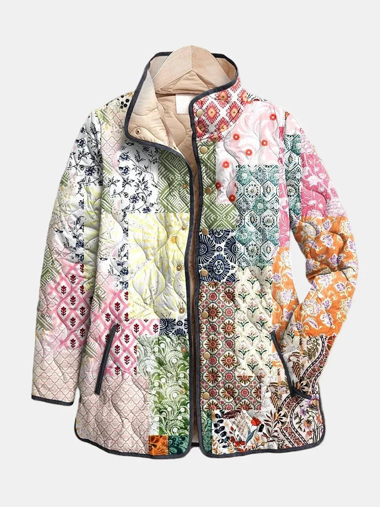 Poppy | Women's Floral Print Quilted Puffer Jacket