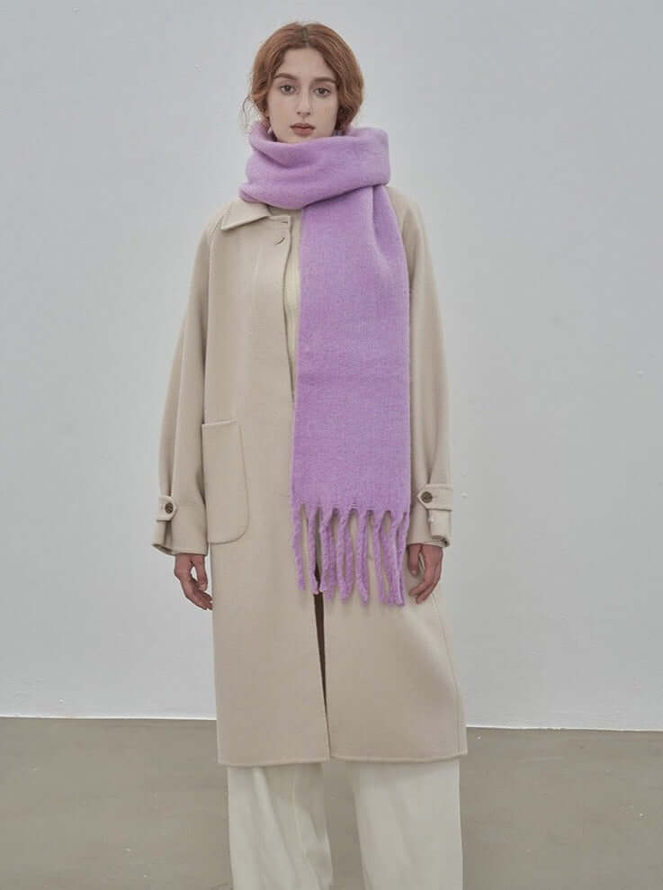 Rosalie | Women's Plush Oversized Fringe Winter Scarf