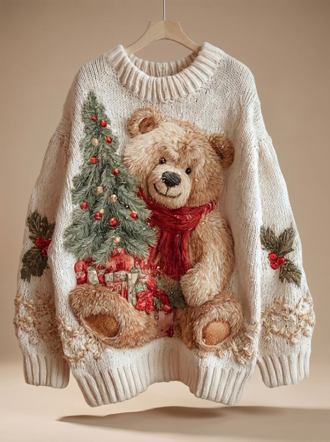Ruby | Women's Wool-Blend Oversized Christmas Sweater