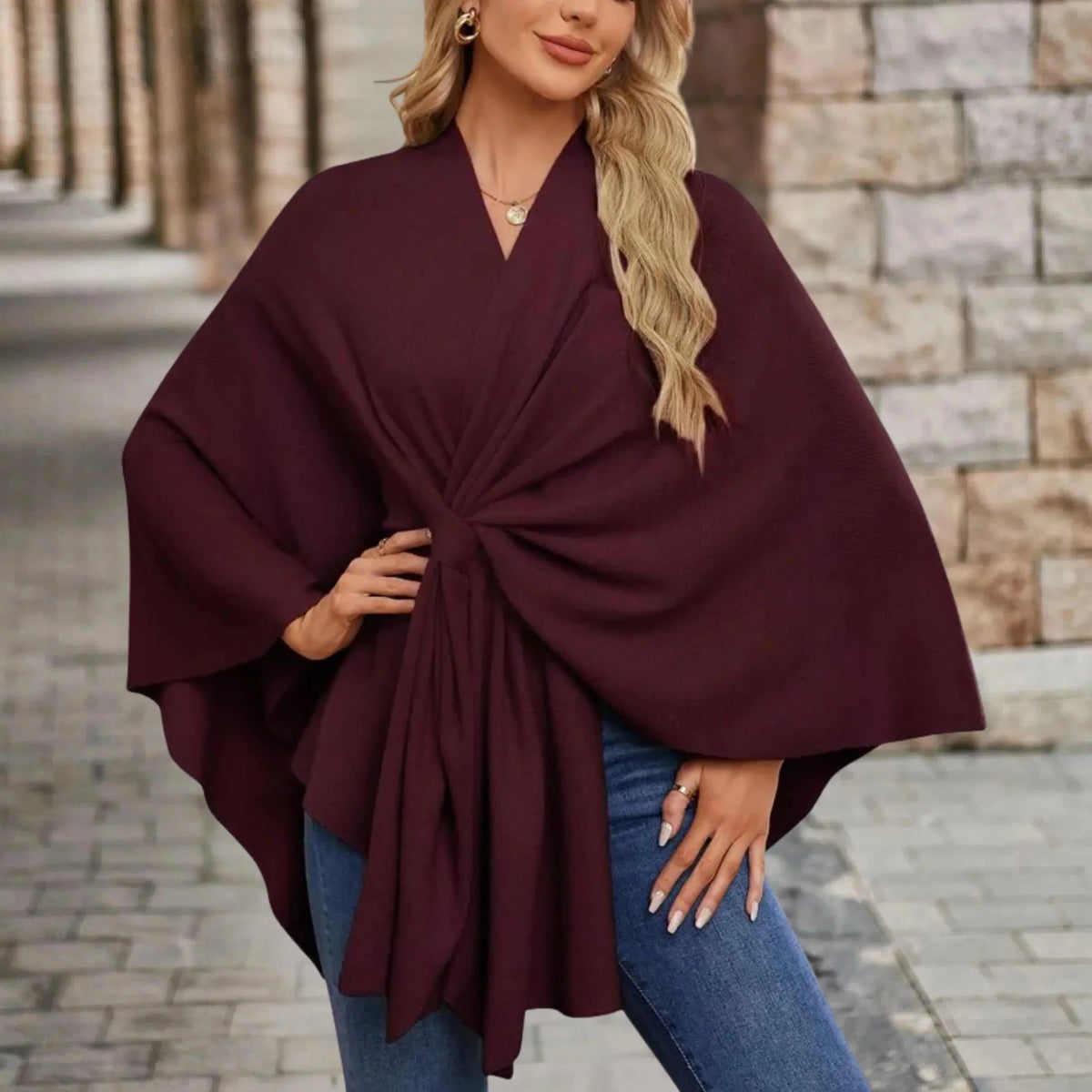 Sienna | Women's Knit Oversized Poncho