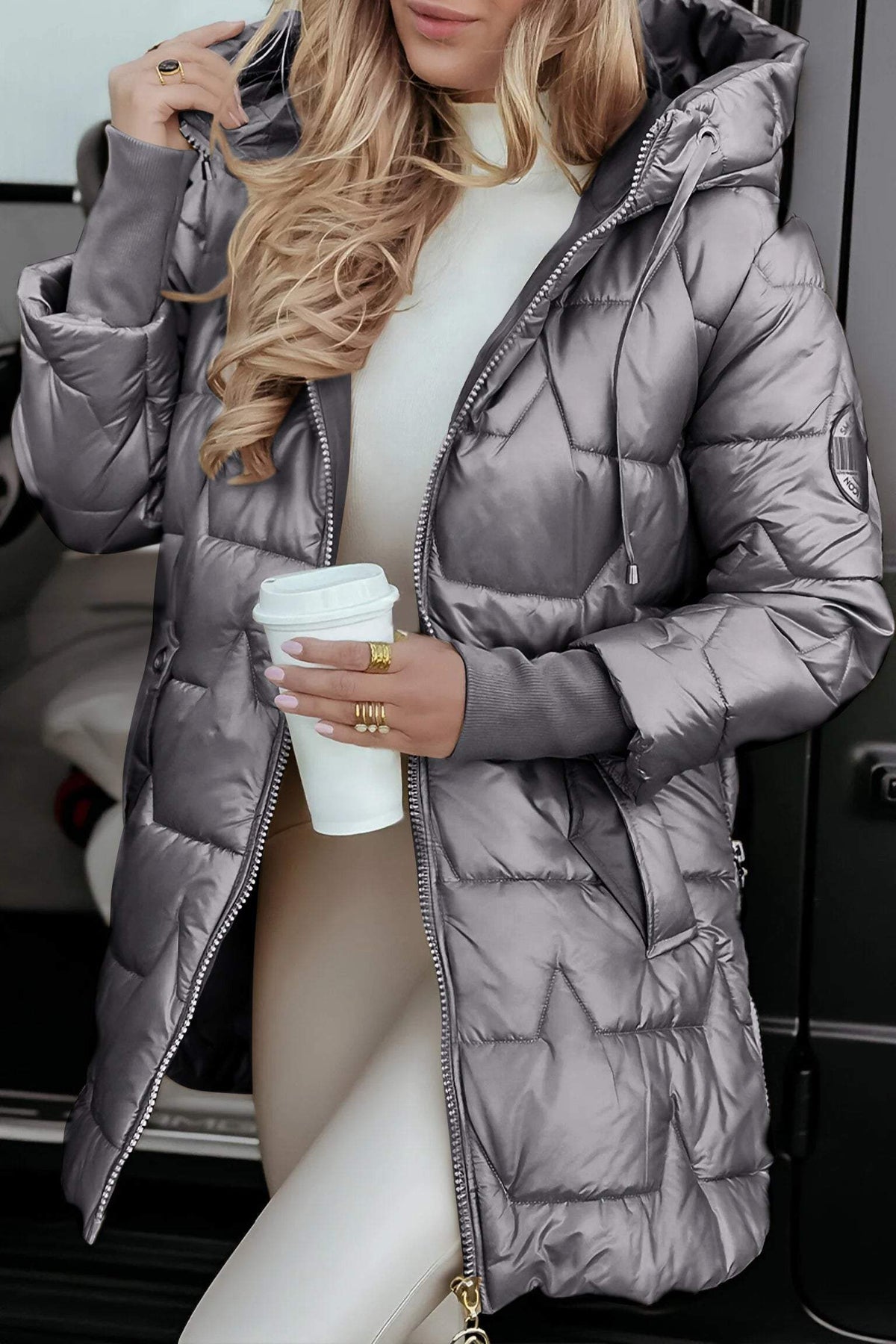 Simone | Women's Hooded Long Puffer Jacket