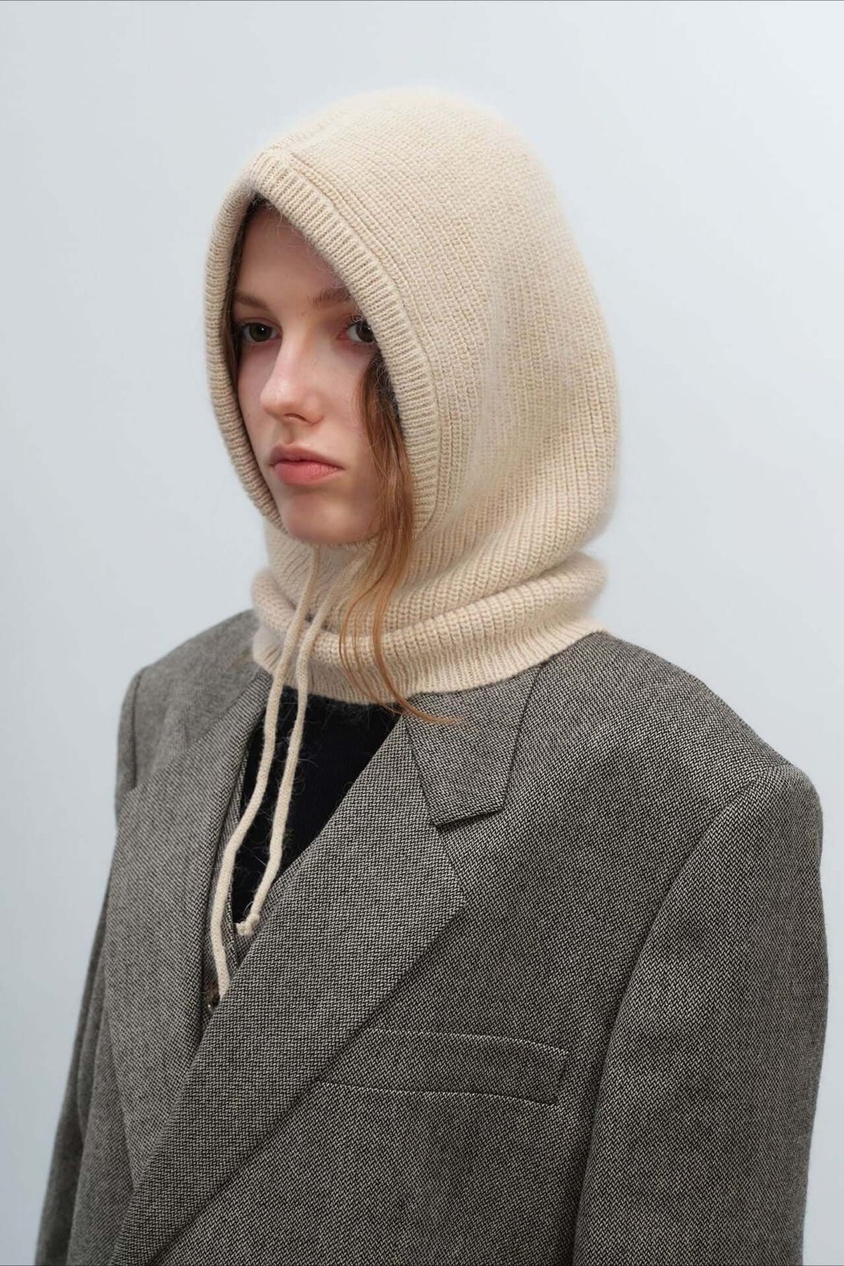 Anais | Women's Soft Knit Hooded Balaclava Scarf