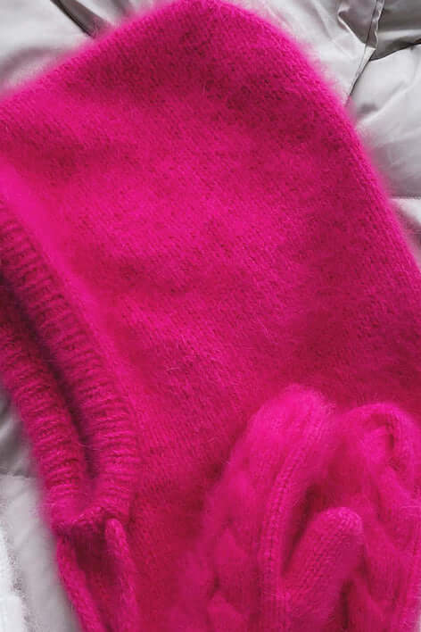 Anais | Women's Soft Knit Hooded Balaclava Scarf
