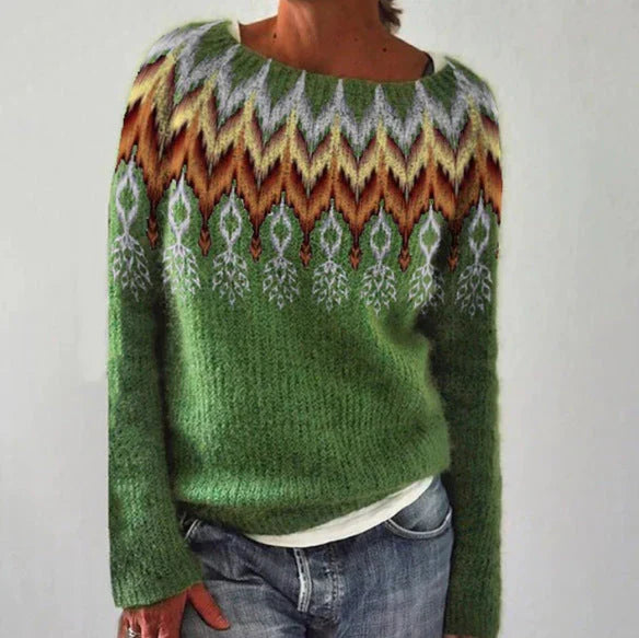 Andrea | Women's Knit Nordic Oversized Sweater