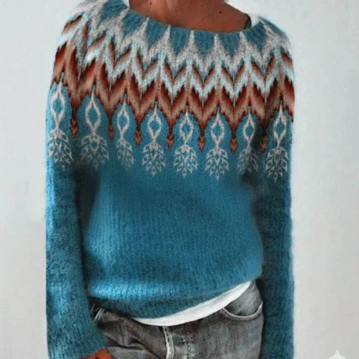 Andrea | Women's Knit Nordic Oversized Sweater