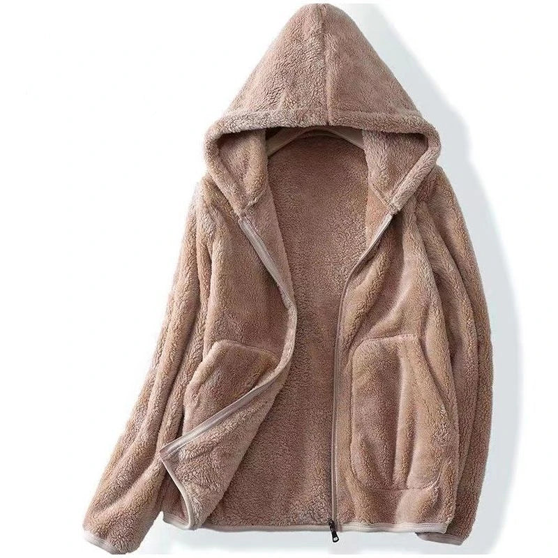 Ava | Women's Fleece Zip-Up Hooded Jacket
