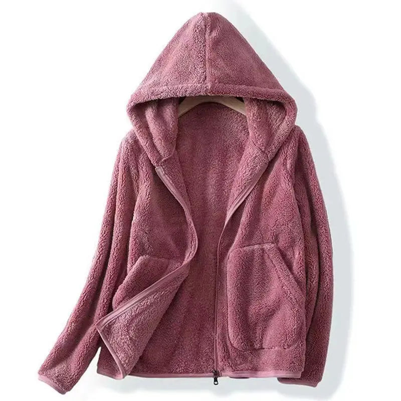 Ava | Women's Fleece Zip-Up Hooded Jacket