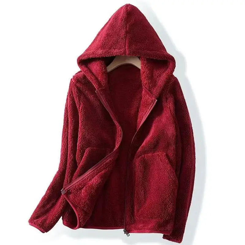 Ava | Women's Fleece Zip-Up Hooded Jacket