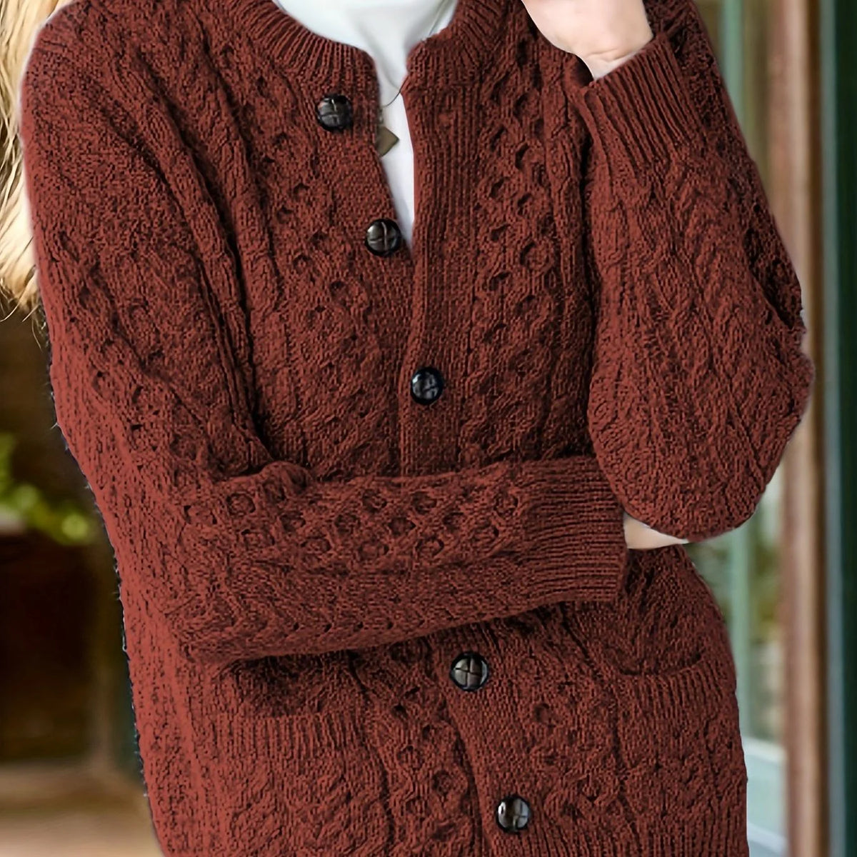Ava | Women's Knit Button-Down Cardigan