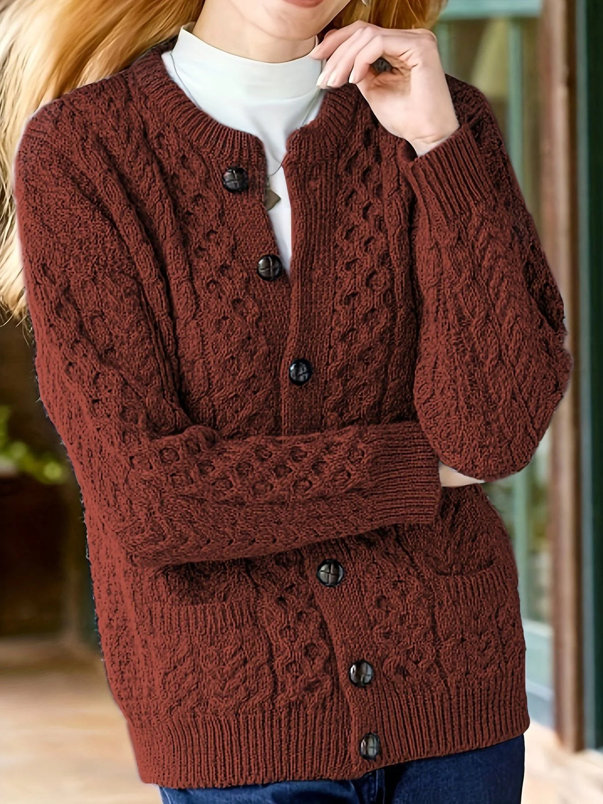 Ava | Women's Knit Button-Down Cardigan