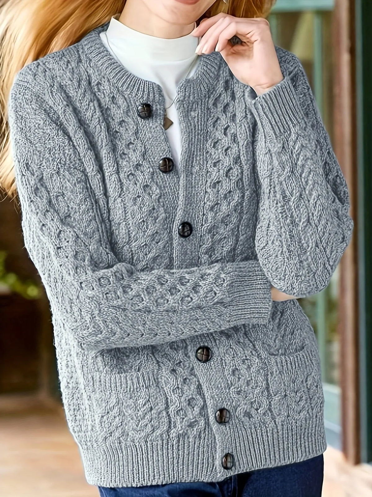 Ava | Women's Knit Button-Down Cardigan