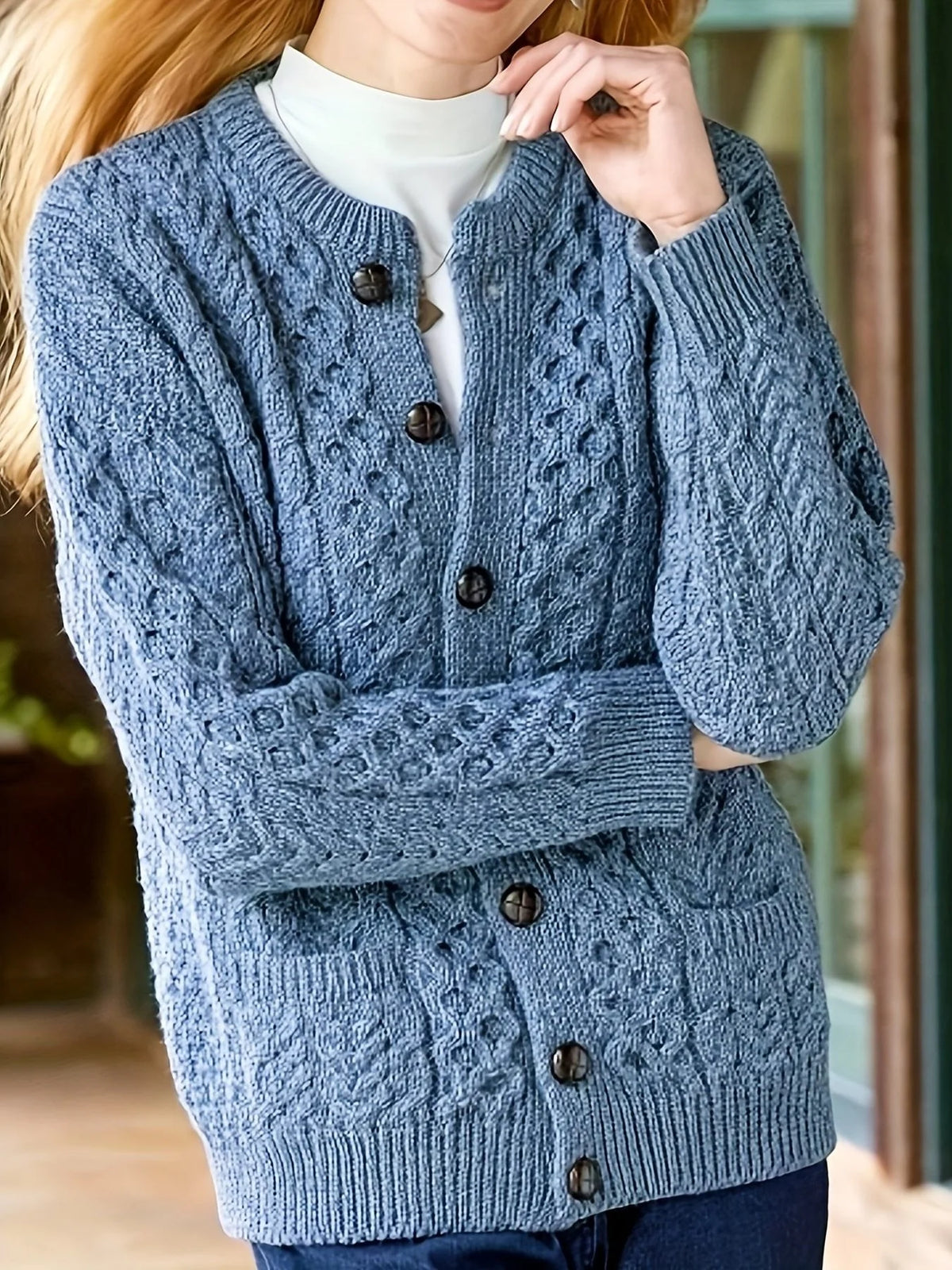 Ava | Women's Knit Button-Down Cardigan