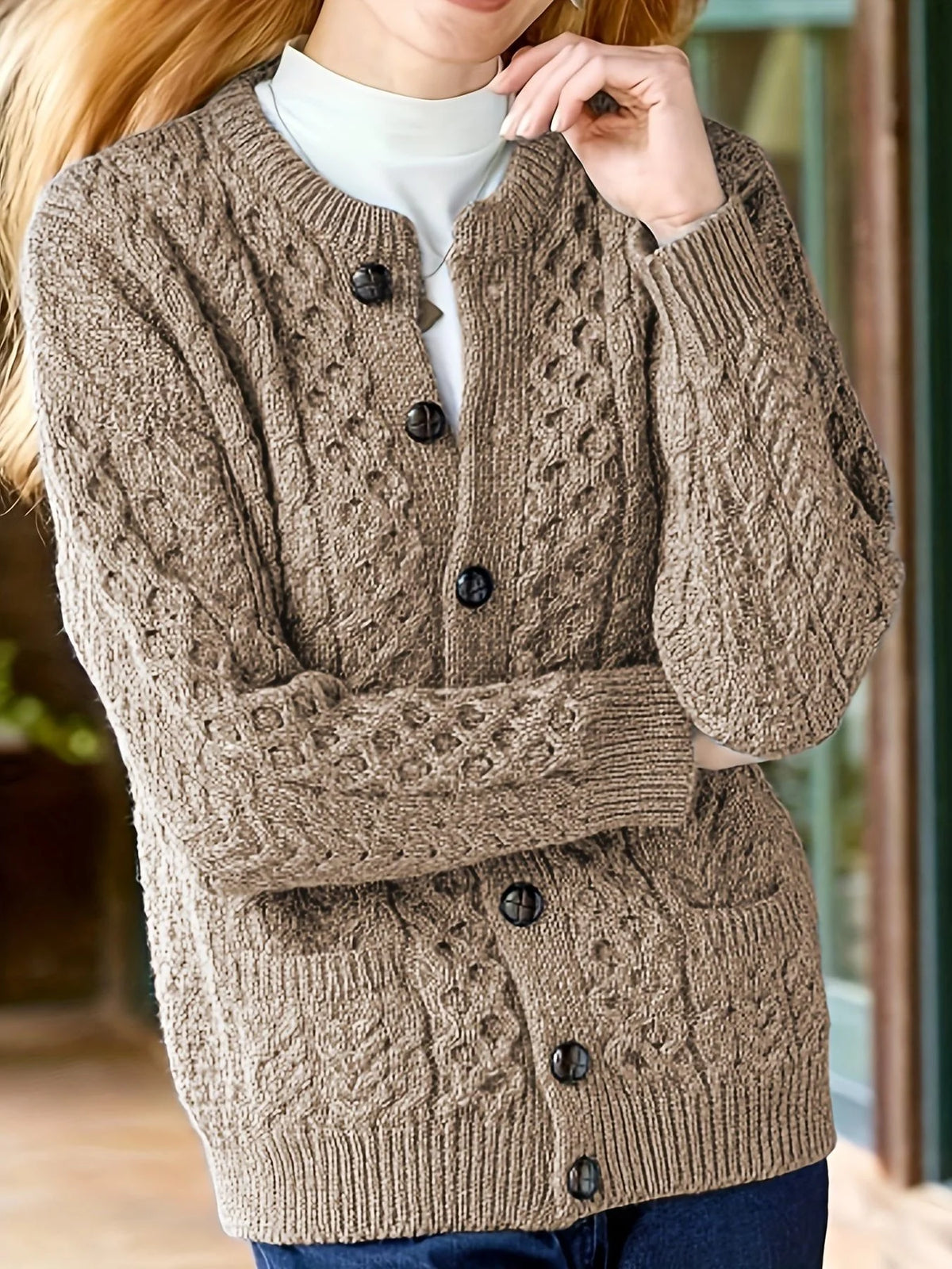 Ava | Women's Knit Button-Down Cardigan
