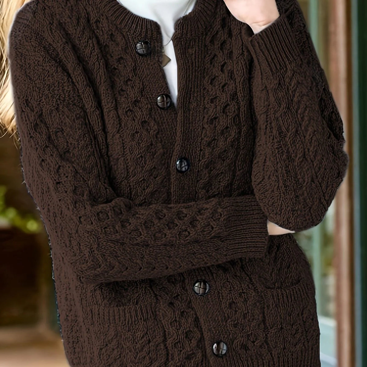 Ava | Women's Knit Button-Down Cardigan
