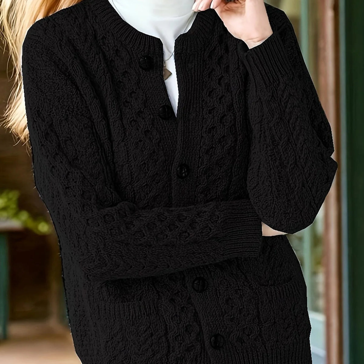Ava | Women's Knit Button-Down Cardigan