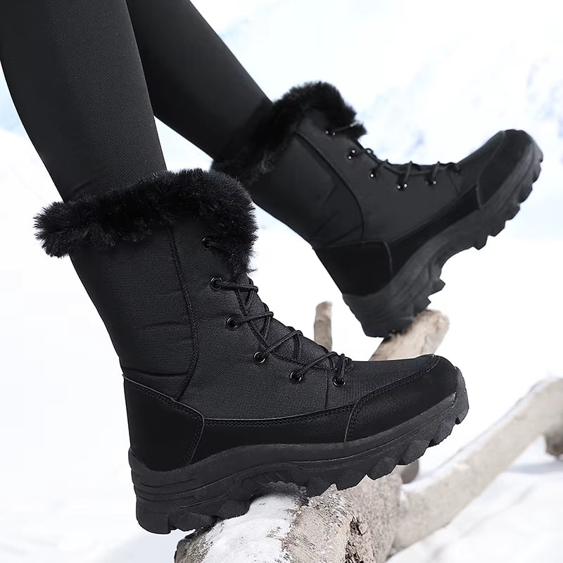 Ava | Women's Sherpa-Lined Waterproof High-Top Snow Boots