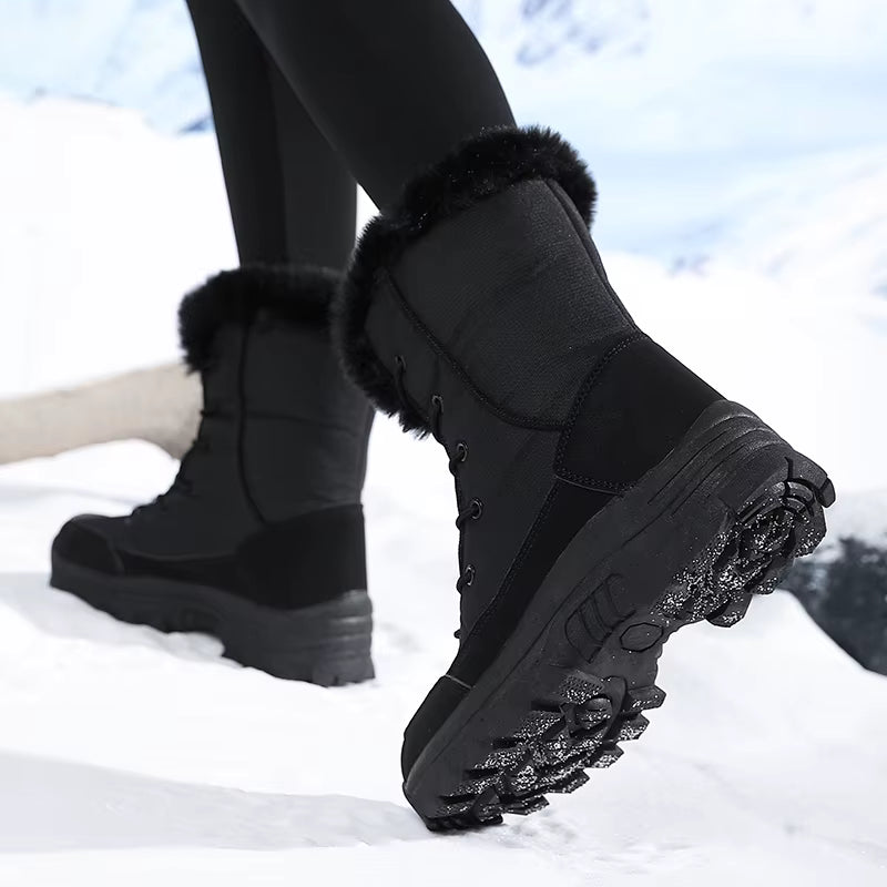 Ava | Women's Sherpa-Lined Waterproof High-Top Snow Boots