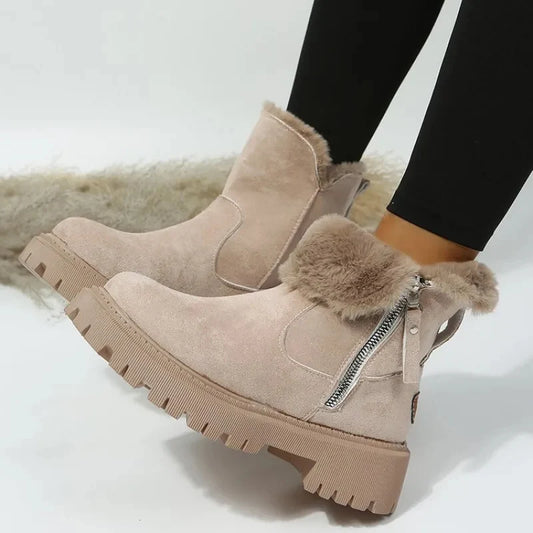 Aylen | Women's Sherpa-Lined Zip-Up Snow Boots