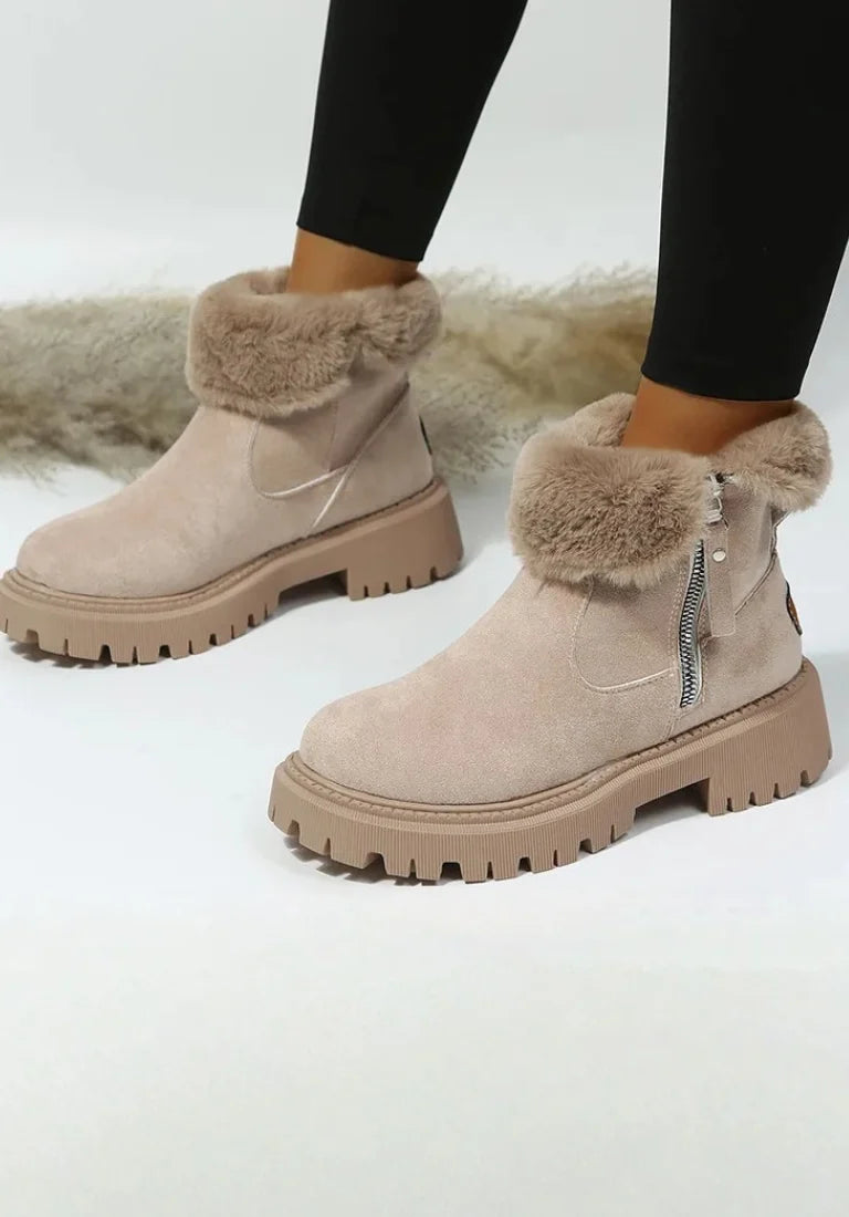 Aylen | Women's Sherpa-Lined Zip-Up Snow Boots
