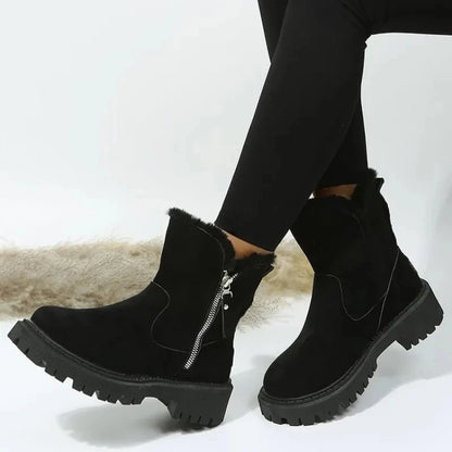 Aylen | Women's Sherpa-Lined Zip-Up Snow Boots