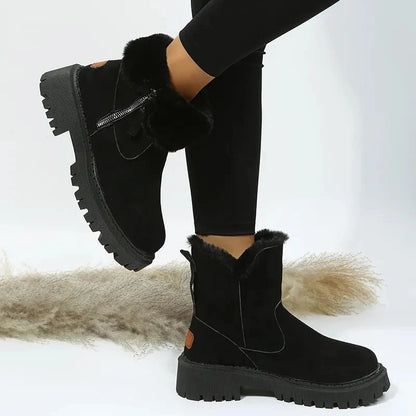 Aylen | Women's Sherpa-Lined Zip-Up Snow Boots