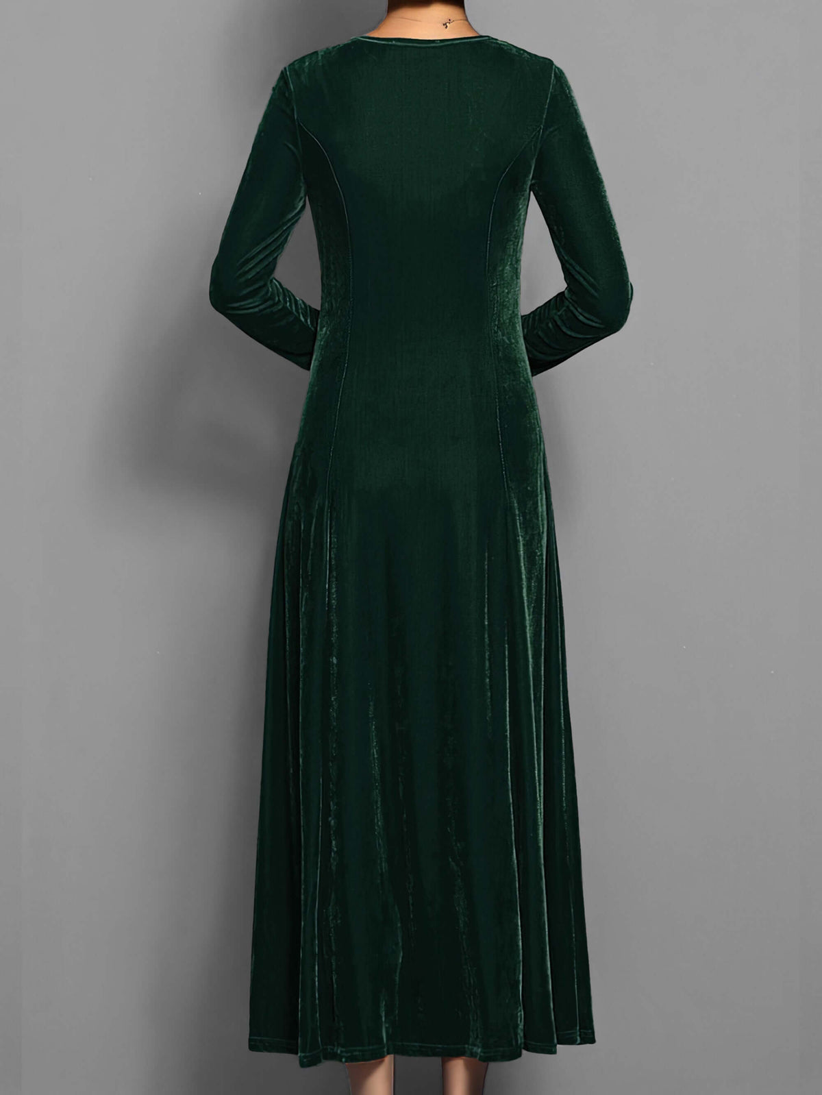 Berenice | Women's Velvet Long Sleeve Bodycon Midi Dress