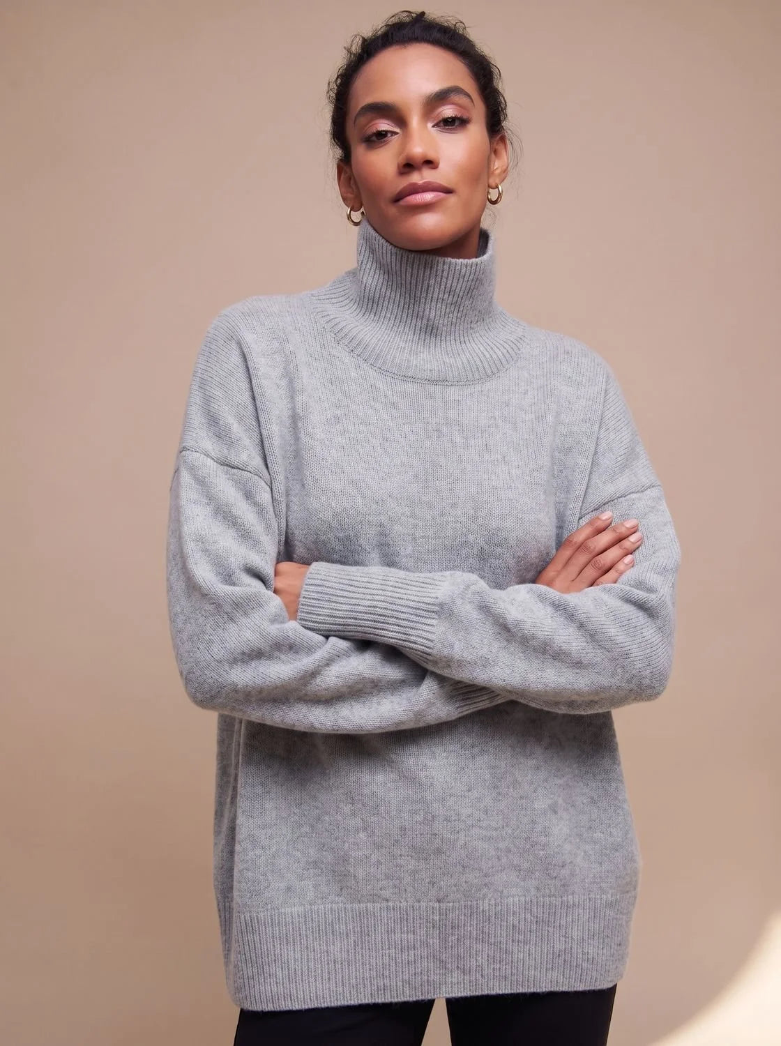 Clara | Women's Oversized Knit Turtleneck Sweater
