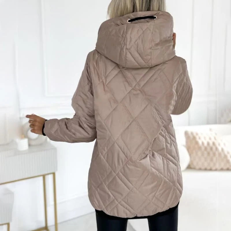 Elowen | Women's Hooded High-Collar Puffer Jacket