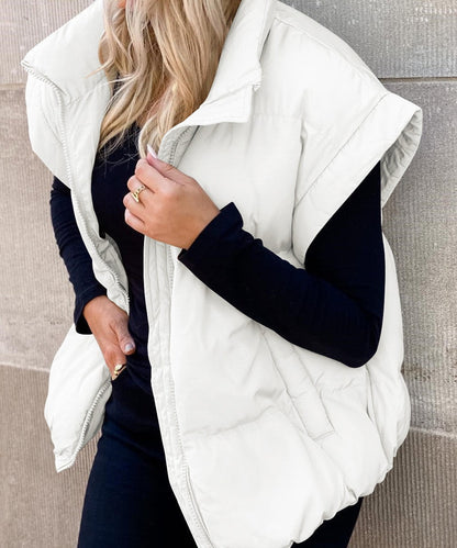 Emerson | Women's Quilted Stand Collar Sleeveless Puffer Vest