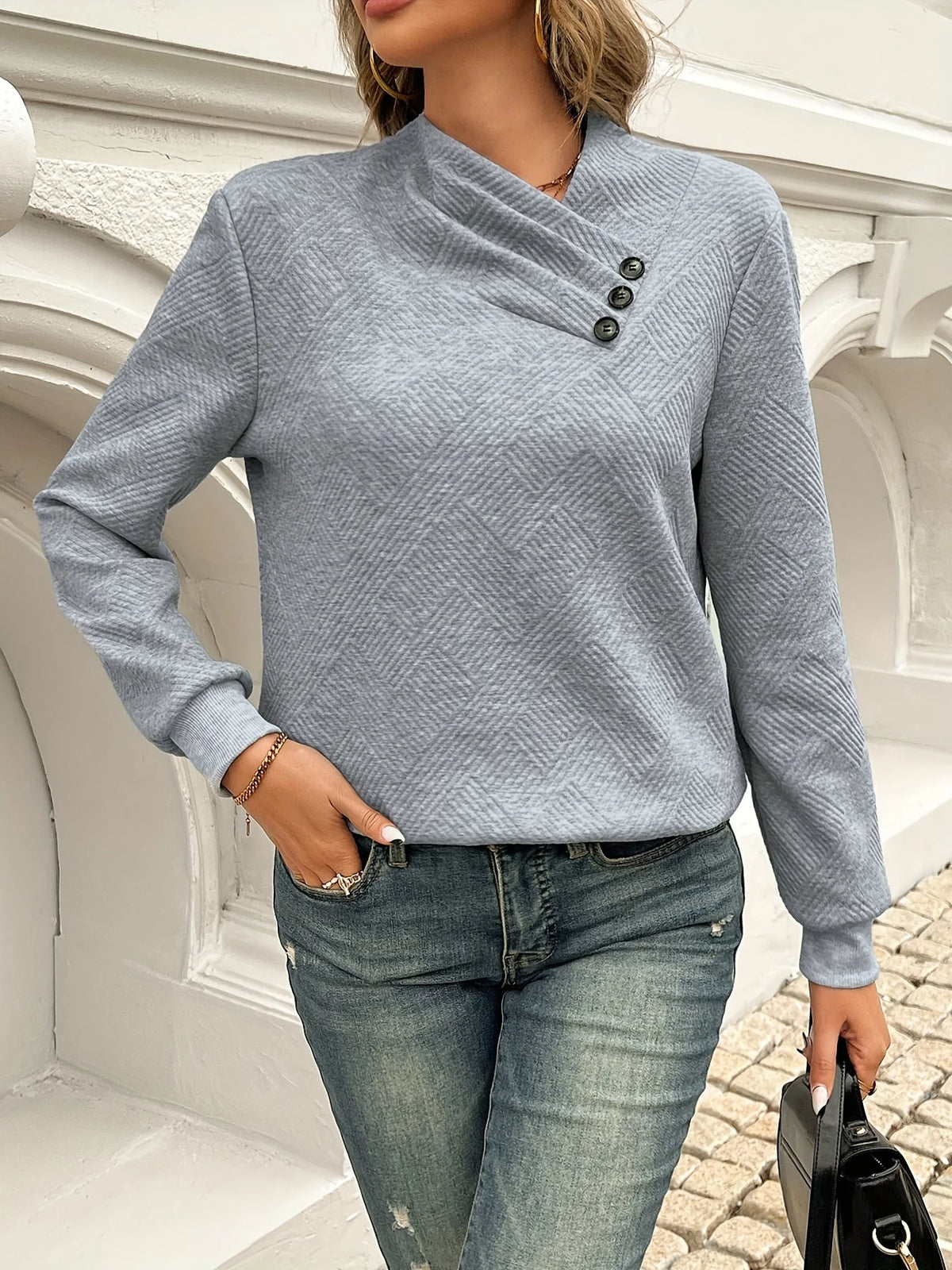 Everly | Women's Knit Long Sleeve Sweater