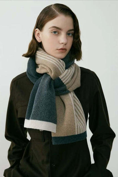 Florence | Women's Soft Knit Striped Winter Scarf