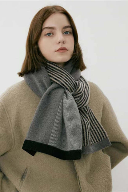 Florence | Women's Soft Knit Striped Winter Scarf