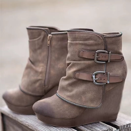 Harlow | Women's Chunky Retro Winter Ankle Boots