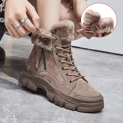 Harlow | Women's Genuine Leather Non-Slip Snow Boots