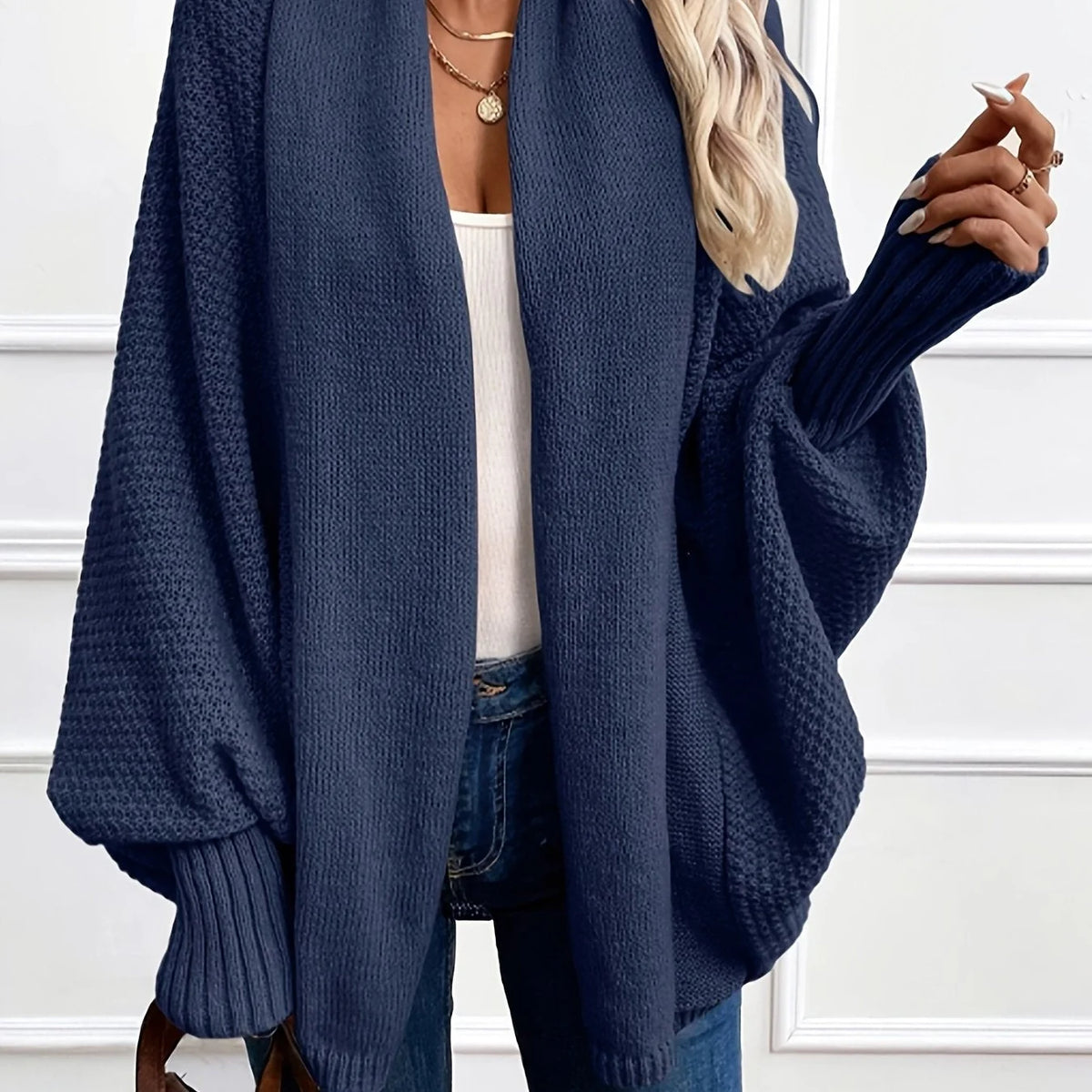Harlow | Women's Knit Open-Front Oversized Cardigan