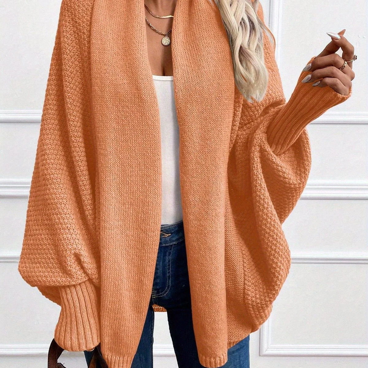 Harlow | Women's Knit Open-Front Oversized Cardigan
