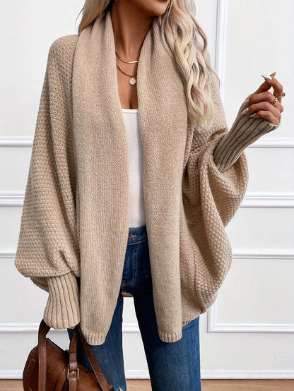 Harlow | Women's Knit Open-Front Oversized Cardigan