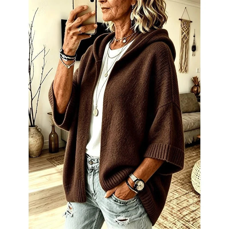 Harlow | Women's Knit Oversized Open-Front Cardigan