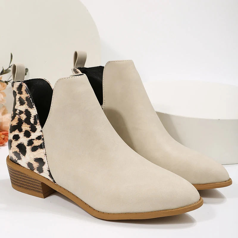 Harlow | Women's Leopard-Print Chelsea Ankle Boots