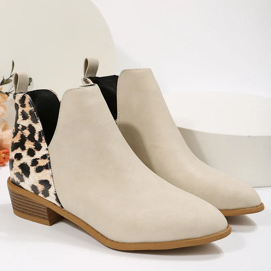 Harlow | Women's Leopard-Print Chelsea Ankle Boots