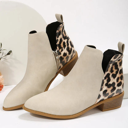 Harlow | Women's Leopard-Print Chelsea Ankle Boots