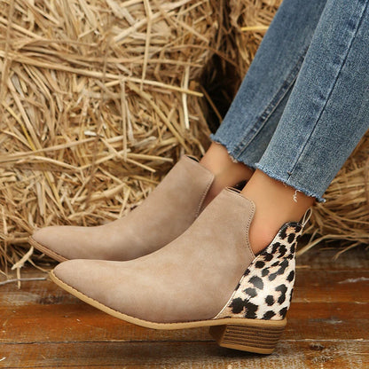 Harlow | Women's Leopard-Print Chelsea Ankle Boots