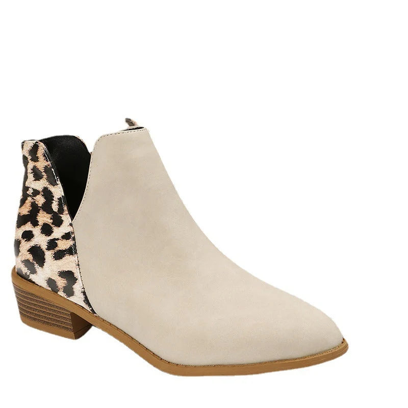 Harlow | Women's Leopard-Print Chelsea Ankle Boots