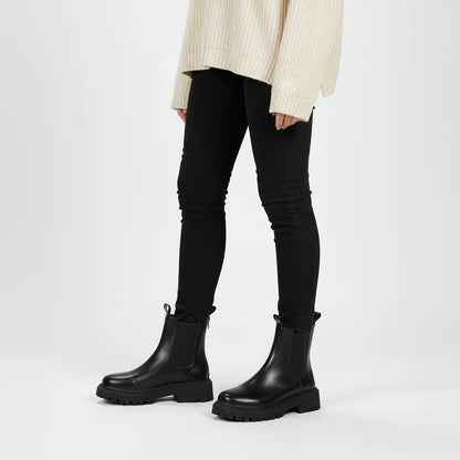 Harper | Round Toe Back-Zip Chelsea Boots for Women
