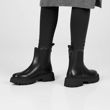 Harper | Round Toe Back-Zip Chelsea Boots for Women