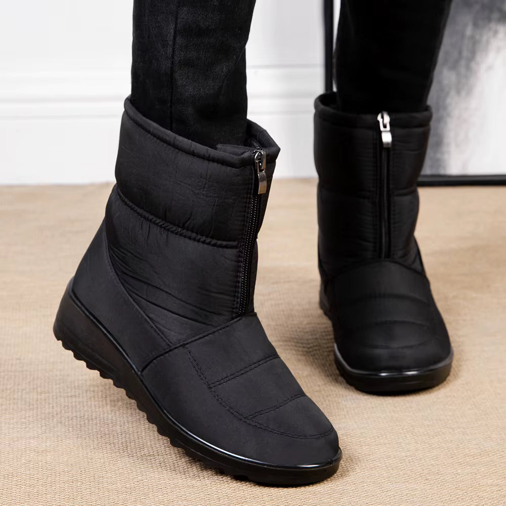 Hazel | Women's Cotton Padded Waterproof Platform Snow Boots